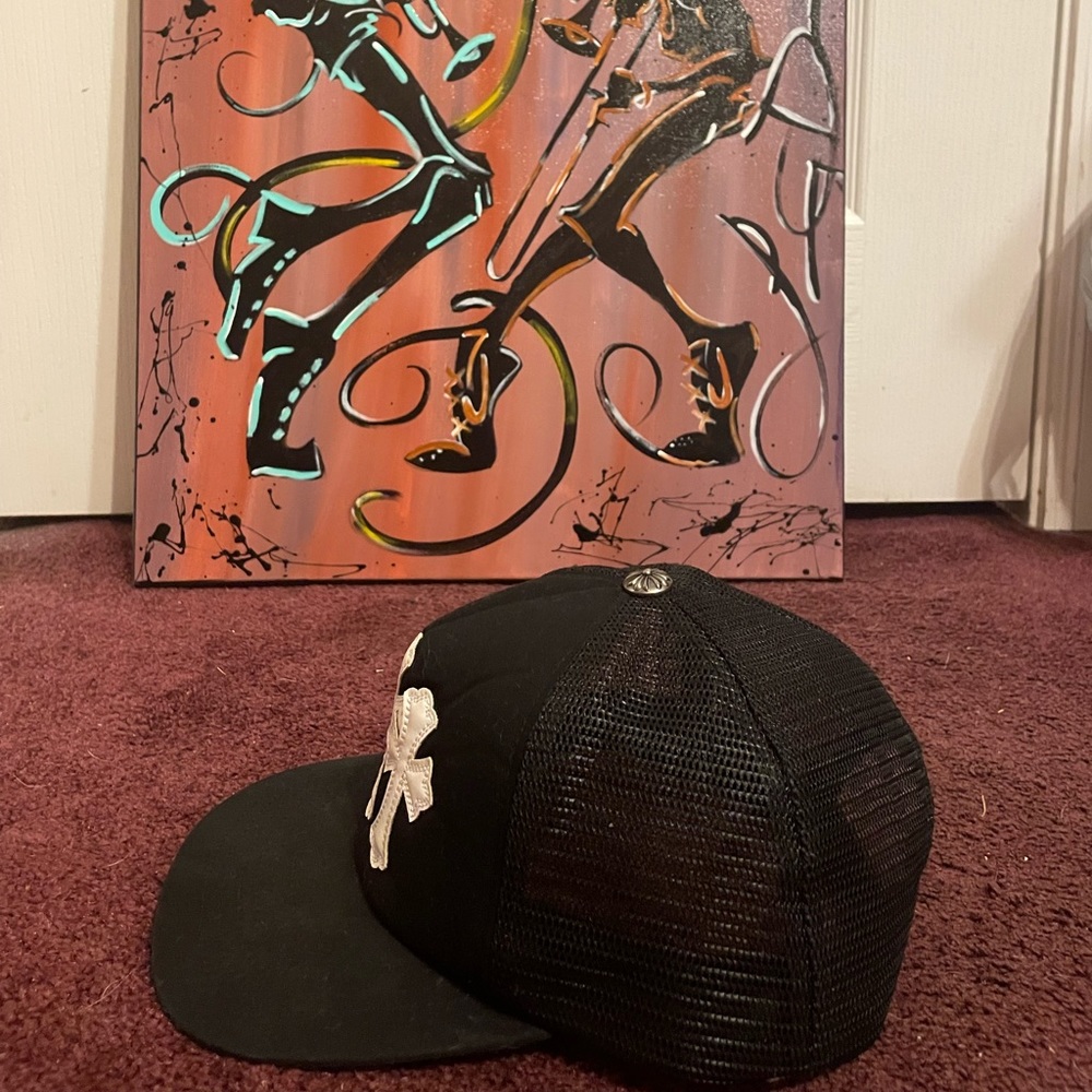 Chrome hearts snapback cemetery cross hat